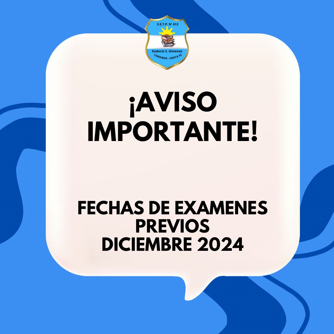 Mesas de exámenes previos